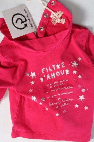 Детска блуза Du Pareil Au Meme, Размер 2-3m/ 56-62 см, Цвят Розов, Цена 7,92 лв.