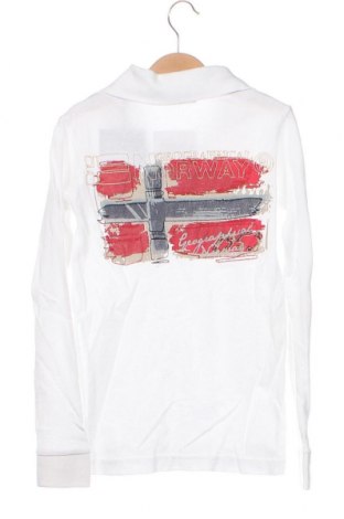Детска блуза Geographical Norway, Размер 7-8y/ 128-134 см, Цвят Бял, Цена 33,81 лв.