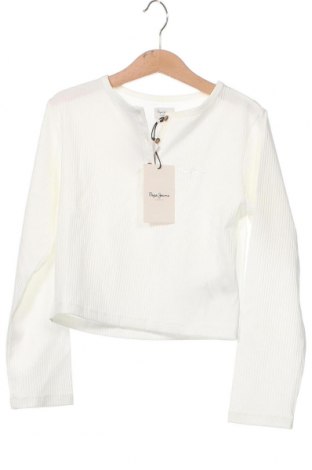Детска блуза Pepe Jeans, Размер 7-8y/ 128-134 см, Цвят Бял, Цена 29,70 лв.