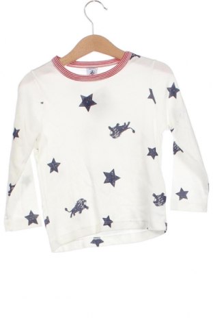 Детска блуза Petit Bateau, Размер 18-24m/ 86-98 см, Цвят Бял, Цена 14,70 лв.
