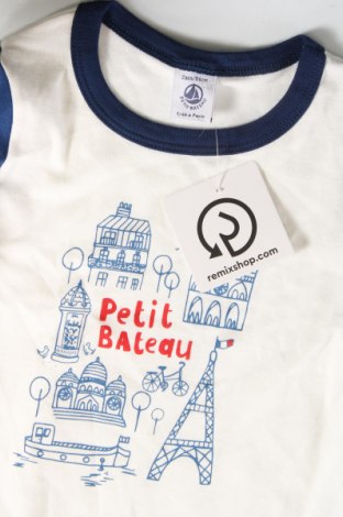 Παιδική μπλούζα Petit Bateau, Μέγεθος 18-24m/ 86-98 εκ., Χρώμα Λευκό, Τιμή 10,38 €
