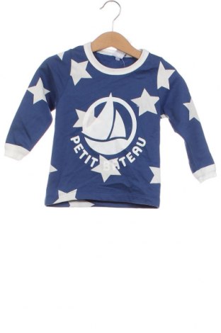 Bluză pentru copii Petit Bateau, Mărime 18-24m/ 86-98 cm, Culoare Albastru, Preț 37,89 Lei