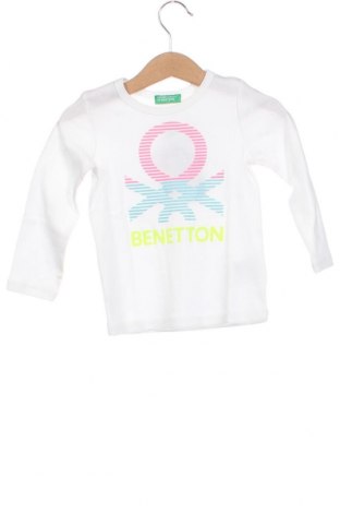 Детска блуза United Colors Of Benetton, Размер 12-18m/ 80-86 см, Цвят Бял, Цена 31,85 лв.