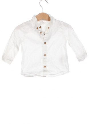 Детска риза H&M, Размер 3-6m/ 62-68 см, Цвят Бял, Цена 25,42 лв.