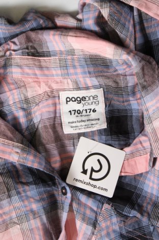 Παιδικό πουκάμισο Page One, Μέγεθος 15-18y/ 170-176 εκ., Χρώμα Πολύχρωμο, Τιμή 2,67 €
