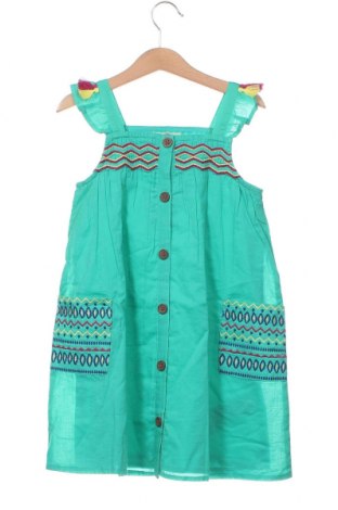 Детска рокля Du Pareil Au Meme, Размер 4-5y/ 110-116 см, Цвят Зелен, Цена 30,36 лв.