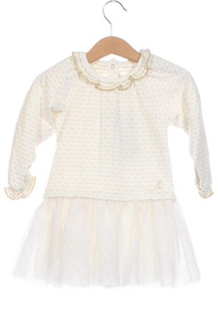 Детска рокля Petit Bateau, Размер 9-12m/ 74-80 см, Цвят Бял, Цена 28,42 лв.