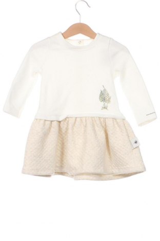 Детска рокля Petit Bateau, Размер 1-2m/ 50-56 см, Цвят Бял, Цена 23,01 лв.