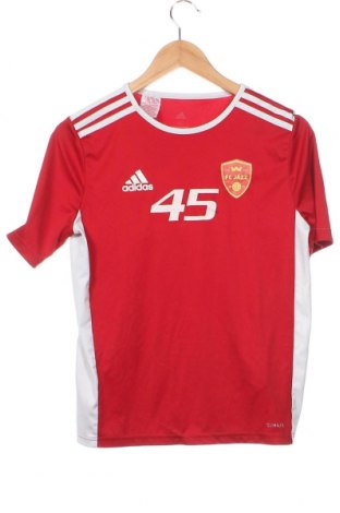 Παιδικό μπλουζάκι Adidas, Μέγεθος 13-14y/ 164-168 εκ., Χρώμα Κόκκινο, Τιμή 9,50 €