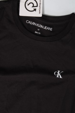 Παιδικό μπλουζάκι Calvin Klein Jeans, Μέγεθος 15-18y/ 170-176 εκ., Χρώμα Μαύρο, Τιμή 28,89 €