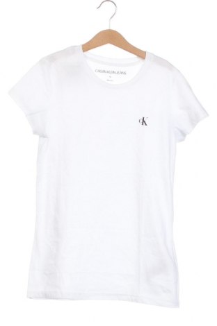 Kinder T-Shirt Calvin Klein Jeans, Größe 15-18y/ 170-176 cm, Farbe Weiß, Preis 30,41 €