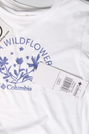 Kinder T-Shirt Columbia, Größe 7-8y/ 128-134 cm, Farbe Weiß, Preis 25,61 €