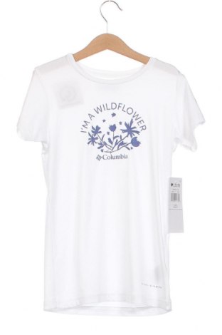 Kinder T-Shirt Columbia, Größe 7-8y/ 128-134 cm, Farbe Weiß, Preis 27,39 €
