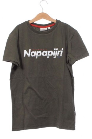 Детска тениска Napapijri, Размер 12-13y/ 158-164 см, Цвят Зелен, Цена 69,00 лв.
