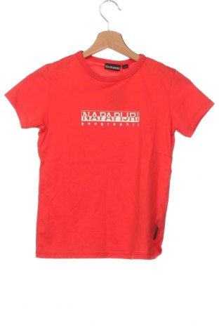 Детска тениска Napapijri, Размер 7-8y/ 128-134 см, Цвят Червен, Цена 45,00 лв.