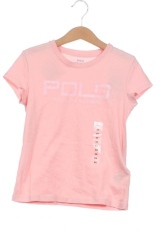 Dziecięcy T-shirt Polo By Ralph Lauren, Rozmiar 6-7y/ 122-128 cm, Kolor Różowy, Cena 174,77 zł