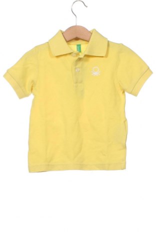 Детска тениска United Colors Of Benetton, Размер 18-24m/ 86-98 см, Цвят Жълт, Цена 12,80 лв.