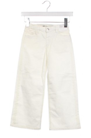 Dziecięce jeansy H&M, Rozmiar 7-8y/ 128-134 cm, Kolor Biały, Cena 73,08 zł