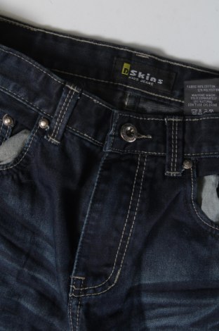 Dziecięce jeansy Skins, Rozmiar 13-14y/ 164-168 cm, Kolor Niebieski, Cena 20,15 zł