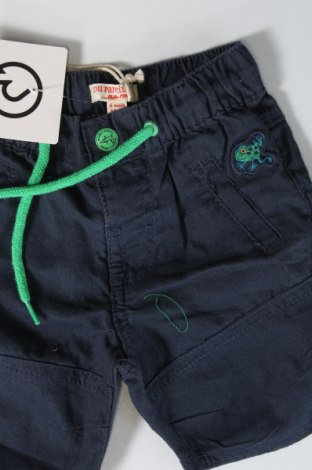 Детски къс панталон Du Pareil Au Meme, Размер 6-9m/ 68-74 см, Цвят Син, Цена 11,16 лв.