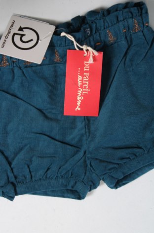 Παιδικό κοντό παντελόνι Du Pareil Au Meme, Μέγεθος 9-12m/ 74-80 εκ., Χρώμα Μπλέ, Τιμή 6,23 €