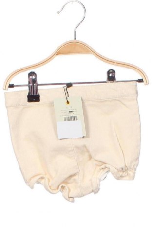 Pantaloni scurți pentru copii Gocco, Mărime 12-18m/ 80-86 cm, Culoare Ecru, Preț 102,63 Lei