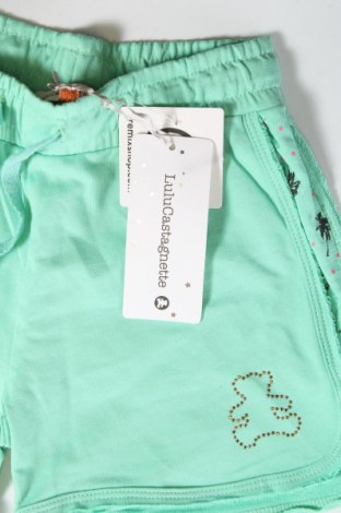 Pantaloni scurți pentru copii LuluCastagnette, Mărime 5-6y/ 116-122 cm, Culoare Verde, Preț 102,63 Lei
