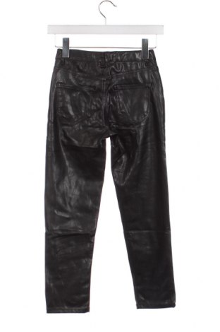 Детски кожен панталон Lindex, Размер 9-10y/ 140-146 см, Цвят Черен, Цена 8,84 лв.