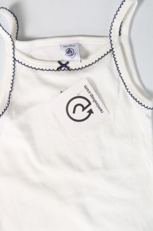 Μπλουζάκι αμάνικο παιδικό Petit Bateau, Μέγεθος 18-24m/ 86-98 εκ., Χρώμα Λευκό, Τιμή 9,05 €