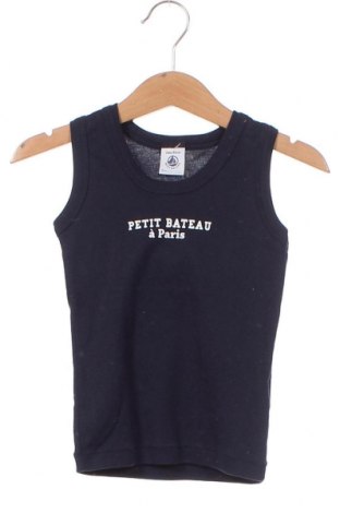 Μπλουζάκι αμάνικο παιδικό Petit Bateau, Μέγεθος 18-24m/ 86-98 εκ., Χρώμα Μπλέ, Τιμή 6,28 €