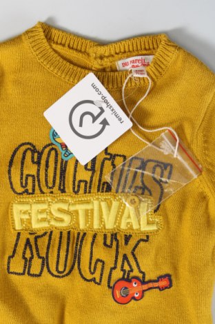 Детски пуловер Du Pareil Au Meme, Размер 6-9m/ 68-74 см, Цвят Жълт, Цена 17,70 лв.