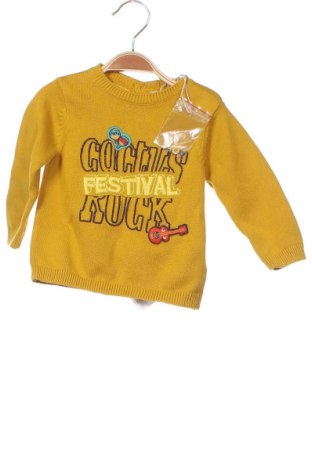 Детски пуловер Du Pareil Au Meme, Размер 6-9m/ 68-74 см, Цвят Жълт, Цена 38,35 лв.