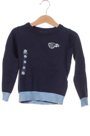 Детски пуловер Du Pareil Au Meme, Размер 18-24m/ 86-98 см, Цвят Син, Цена 35,10 лв.