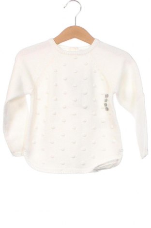 Детски пуловер Grain De Ble, Размер 12-18m/ 80-86 см, Цвят Бял, Цена 31,85 лв.