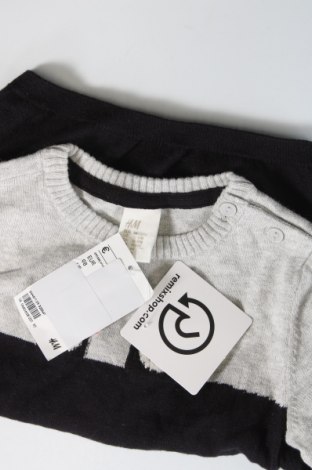 Детски пуловер H&M, Размер 12-18m/ 80-86 см, Цвят Черен, Цена 15,45 лв.