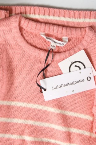 Детски пуловер LuluCastagnette, Размер 13-14y/ 164-168 см, Цвят Розов, Цена 87,00 лв.