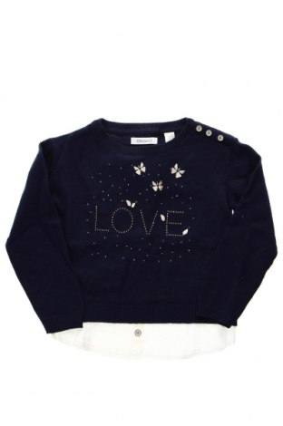 Детски пуловер Okaidi, Размер 2-3y/ 98-104 см, Цвят Син, Цена 59,00 лв.