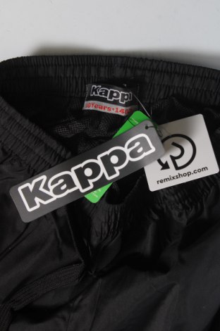 Детско спортно долнище Kappa, Размер 9-10y/ 140-146 см, Цвят Черен, Цена 22,54 лв.