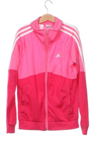 Детско спортно горнище Adidas, Размер 11-12y/ 152-158 см, Цвят Розов, Цена 32,98 лв.