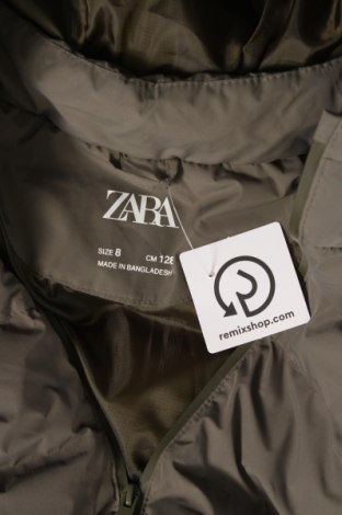 Kinderjacke Zara, Größe 7-8y/ 128-134 cm, Farbe Grün, Preis 24,98 €