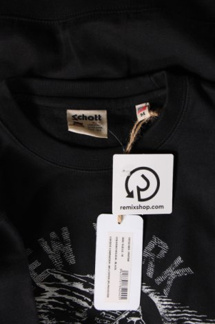 Ανδρική μπλούζα Schott, Μέγεθος M, Χρώμα Μαύρο, Τιμή 21,03 €