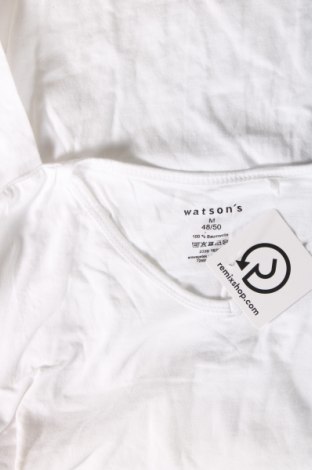 Ανδρική μπλούζα Watson's, Μέγεθος M, Χρώμα Λευκό, Τιμή 12,37 €