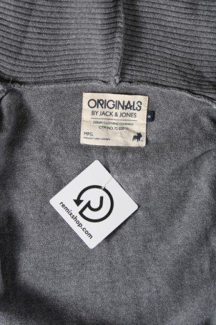 Herren Strickjacke Originals By Jack & Jones, Größe S, Farbe Grau, Preis 9,19 €