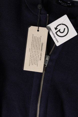 Jachetă tricotată de bărbați Selected Homme, Mărime XXL, Culoare Albastru, Preț 218,49 Lei