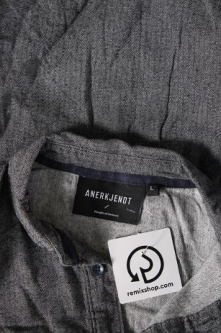 Мъжка риза Anerkjendt, Размер L, Цвят Сив, Цена 26,52 лв.