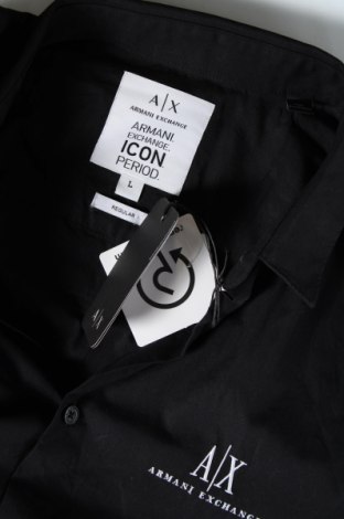 Мъжка риза Armani Exchange, Размер L, Цвят Черен, Цена 150,00 лв.