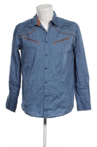 Ανδρικό πουκάμισο Atlas For Men, Μέγεθος XL, Χρώμα Μπλέ, Τιμή 9,15 €