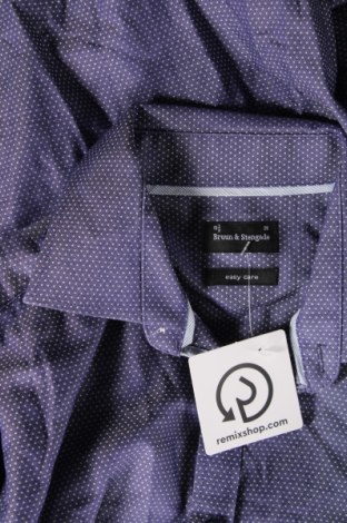 Ανδρικό πουκάμισο Bruun & Stengade, Μέγεθος M, Χρώμα Μπλέ, Τιμή 24,12 €