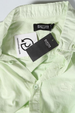 Herrenhemd Burton of London, Größe M, Farbe Grün, Preis € 37,11