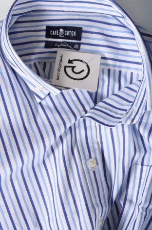 Мъжка риза Cafe Coton, Размер XXL, Цвят Многоцветен, Цена 53,28 лв.